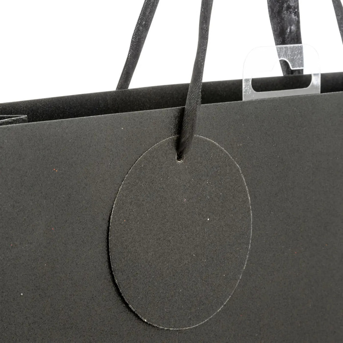 Sac cadeau paillettes petite taille noir