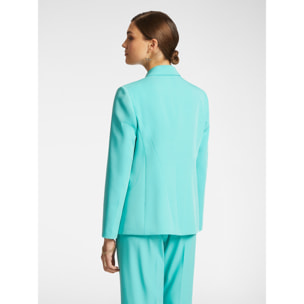 Elena Mirò - Blazer de cady elástico - Green Water