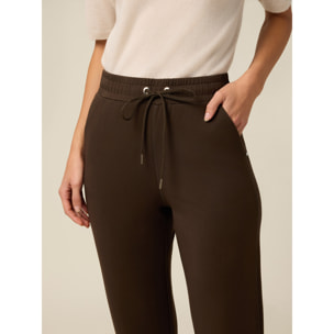 Oltre - Joggers soft touch - Marrone