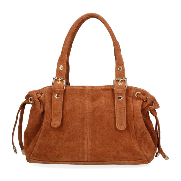 Borsa a mano da donna Made in Italy - Modello Lumena Lux - 100% pelle - 20.0 x 21.0 x 33.0 cm