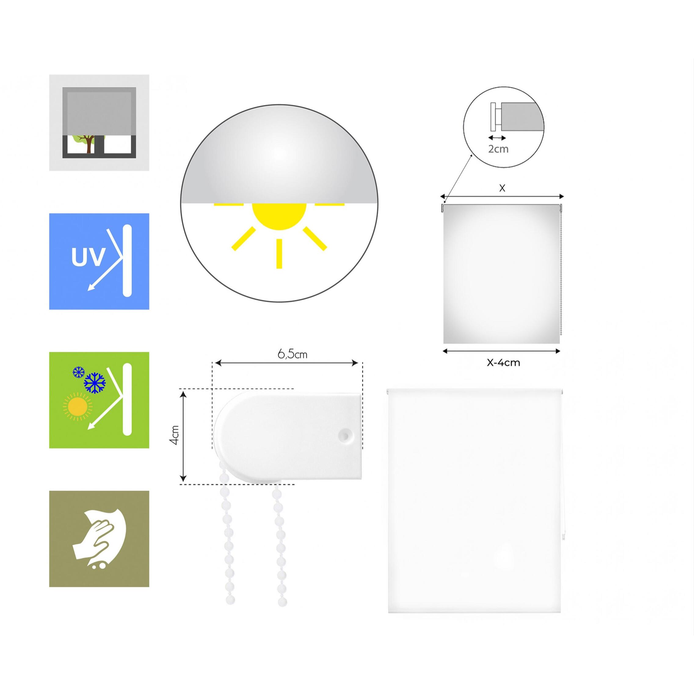 Store enrouleur Polyester Translucide 100x250