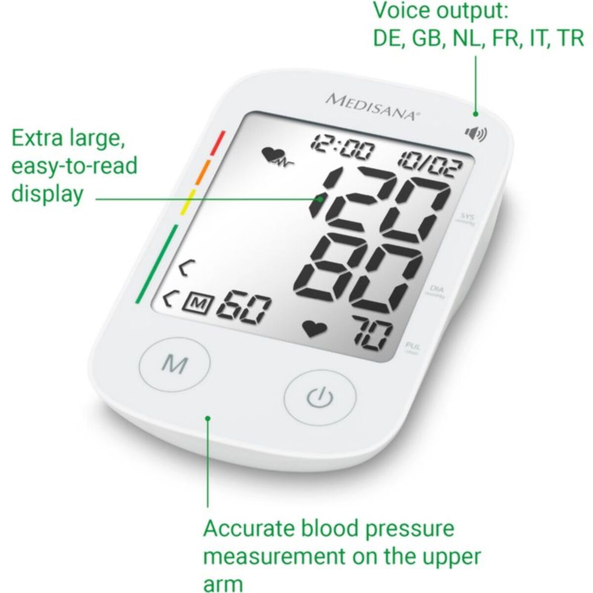 Tensiomètre MEDISANA de bras parlant BU535