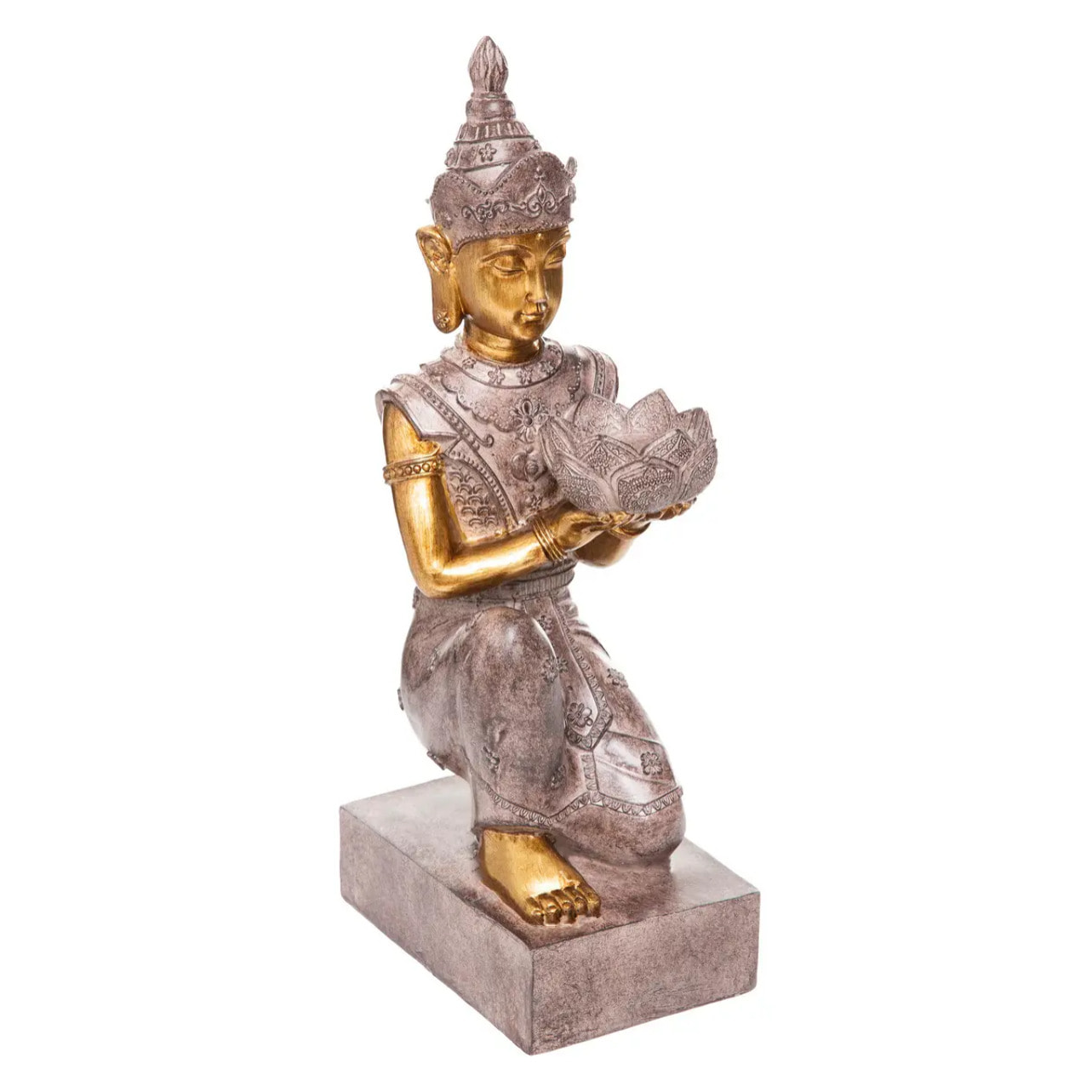 Bouddha assis Lee H.45,3cm résine