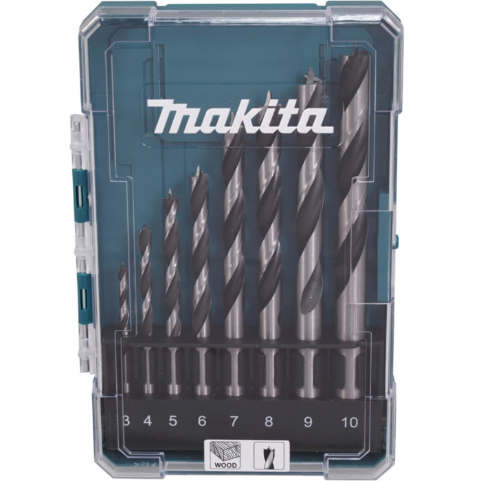 Set de perçage pour le bois 8 pièces - MAKITA - D-77257
