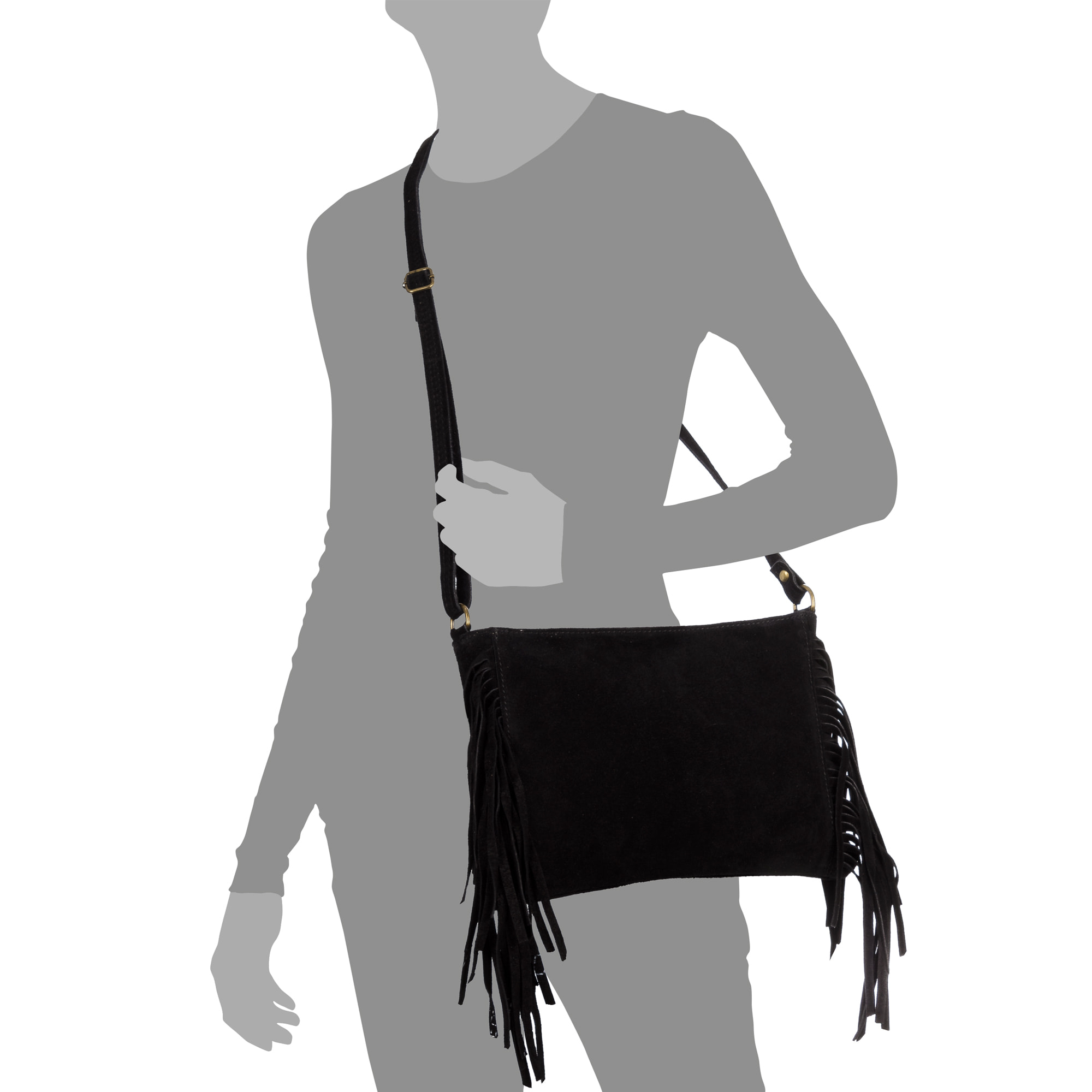 Altare bolso bandolera mujer. Piel auténtica Gamuza.