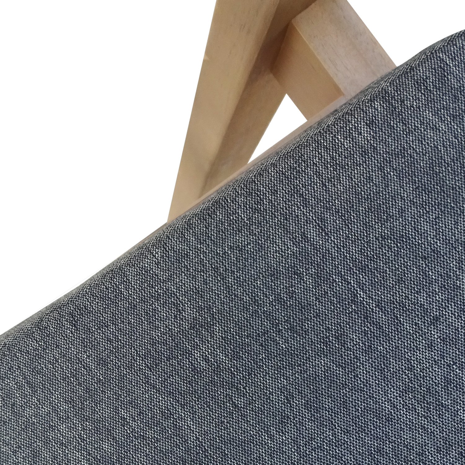 Salon de jardin SIMILAN en acacia 6 places - coussins gris