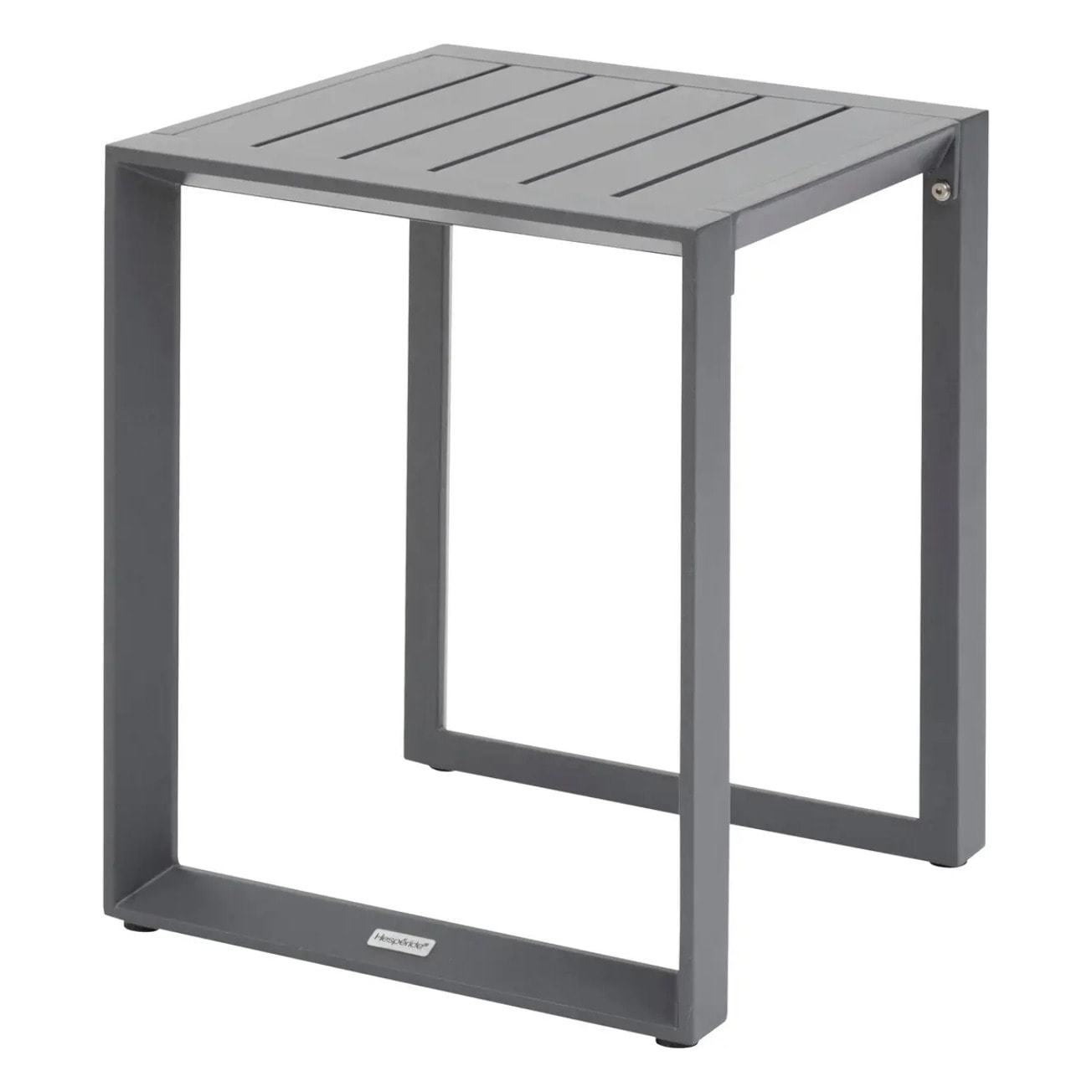 Table d'appoint carrée "Allure" graphite 44 x 44 x 55cm en aluminium