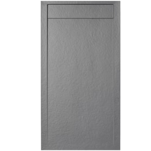 Fusion Receveur de douche 120x80cm en marbre coulé, Gris perle (SATFUP12080GRP)