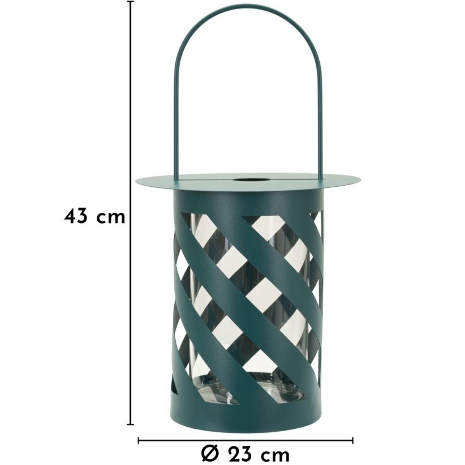 LANTERNA SATURNO OTTANIO TWIST CM Ø 23X43