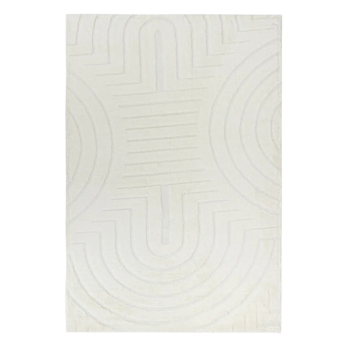 Tapis fausse fourrure Arka ivoire 90x60cm
