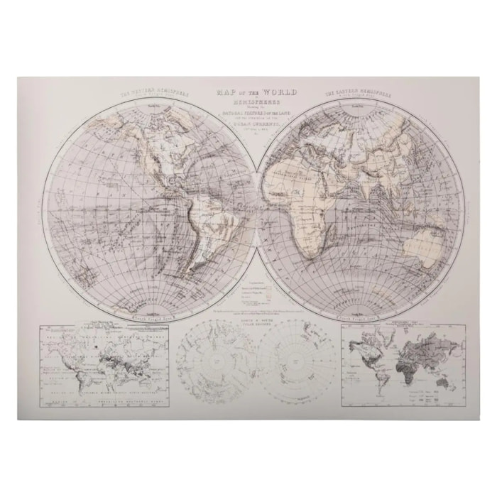 Toile imprimée "Monde" 58x78 cm