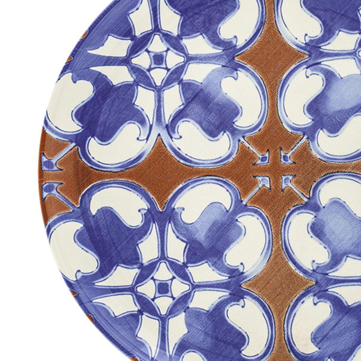 Piatto da portata tondo Ravello in ceramica sottosmalto