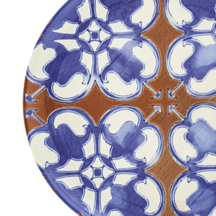 Piatto da portata tondo Ravello in ceramica sottosmalto