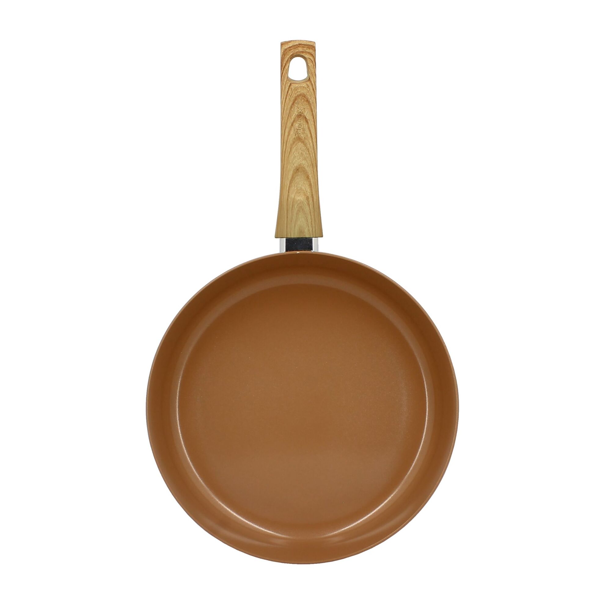 Poêle 28cm avec revêtement céramique noisette - tous feux COLORAMA