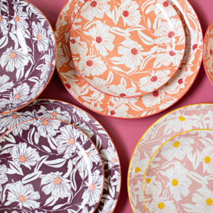 Lot de 6 grandes assiettes, OPHELIA