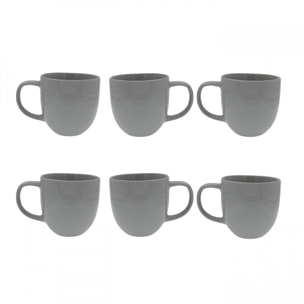 Lot de 6 mugs, GALET