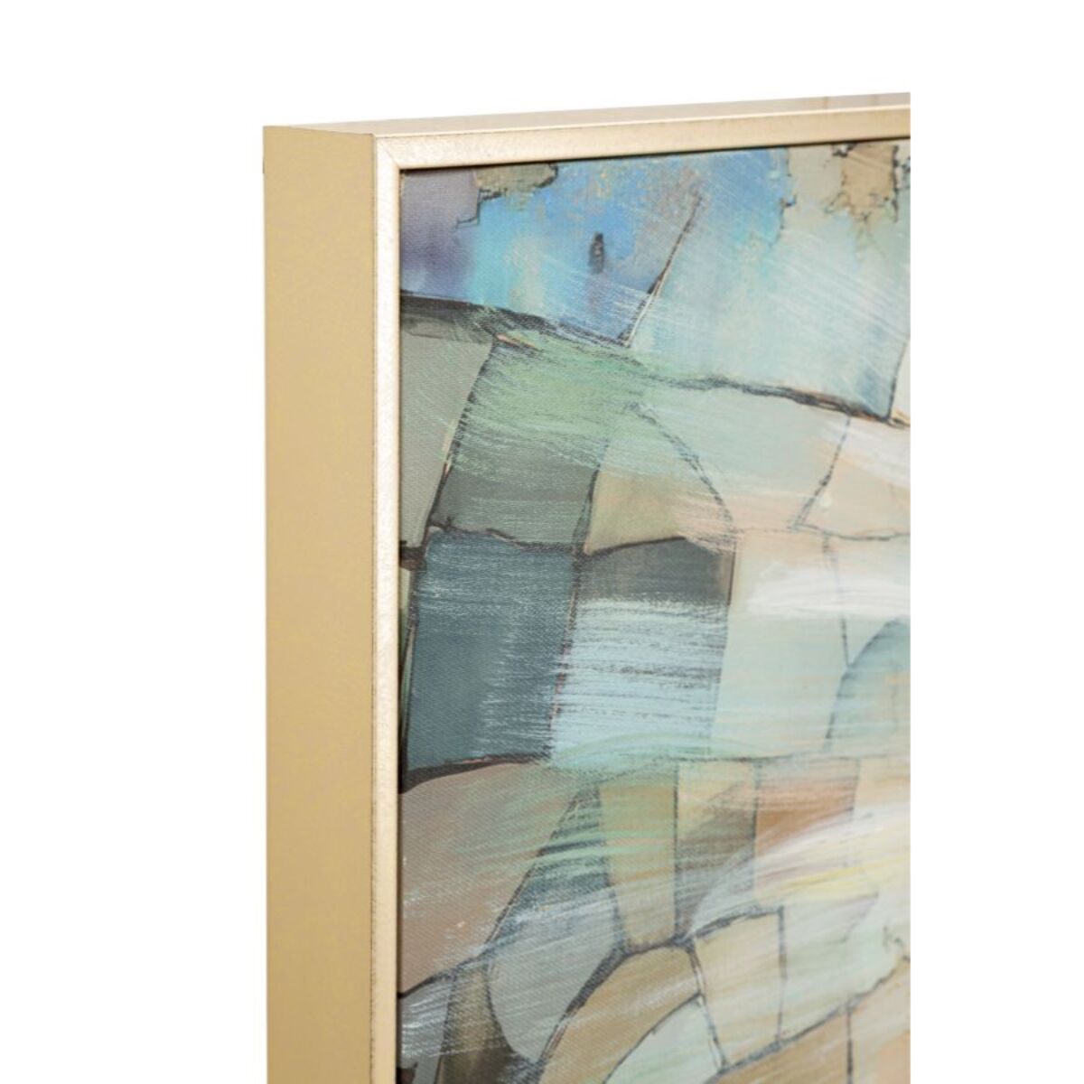 STAMPA DIPINTA SU TELA LACCATA NATIVITA' C/CORNICE CM 122X4X82