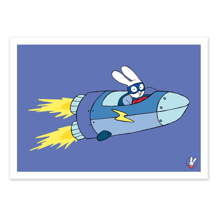 Affiche - Super Rabbit Rocket - Simon Super Rabbit