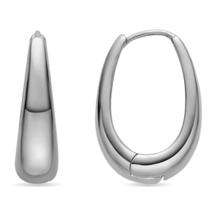 Pendientes de 24mm de diámetro acabado plata