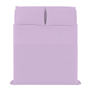 COMPLETO LETTO MAX COLOR, 100% Cotone, Made in Italy - LILLA