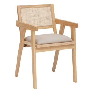 Fauteuil de table "Kolia" beige