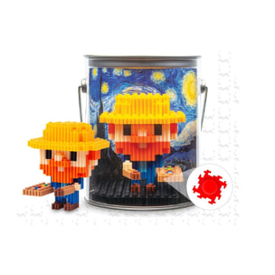 PIX BRIX PIXEL ART BOTE METALICO FIGURA VAN GOGH 482 PIEZAS