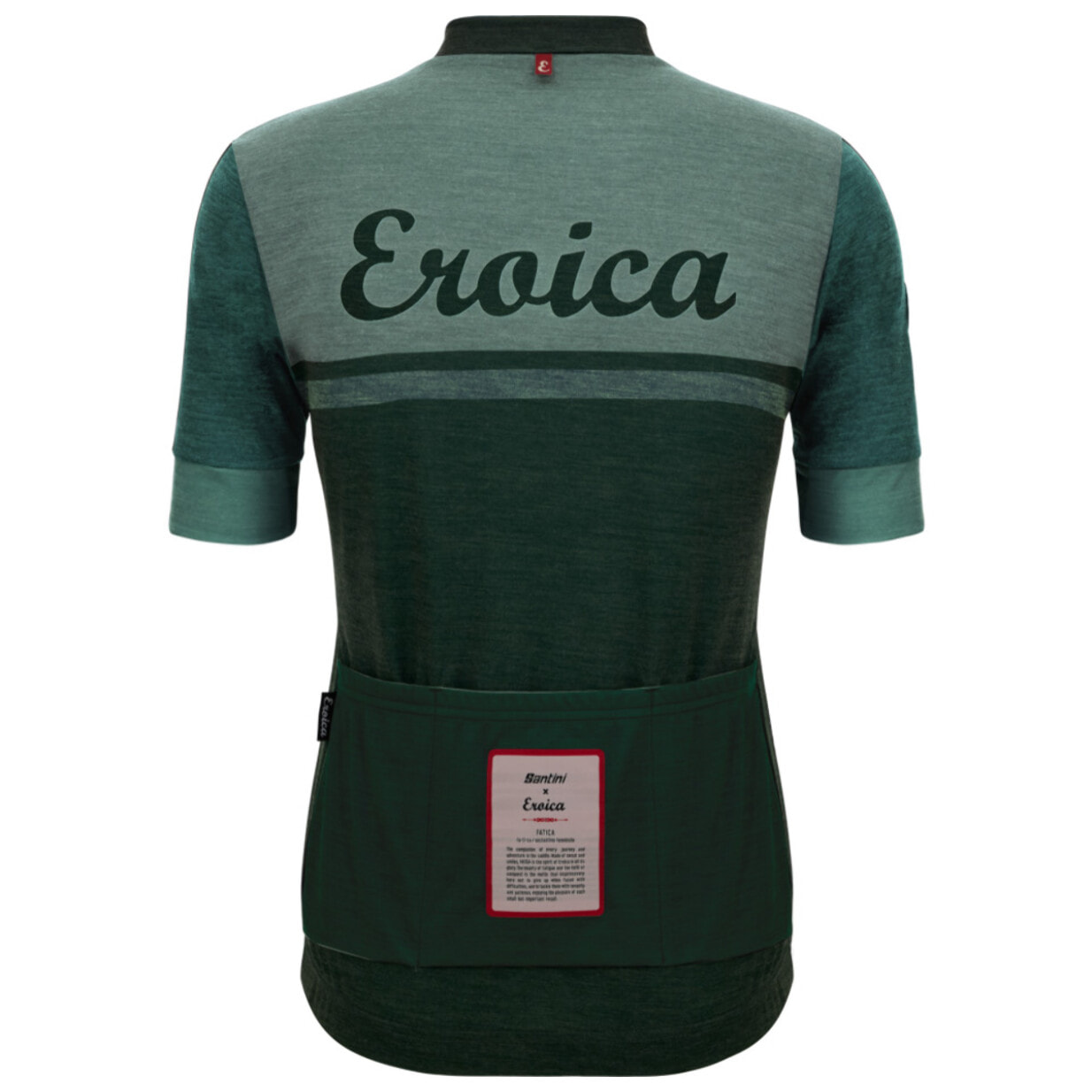 Eroica Valle - Maillot Laine - Vert - Homme