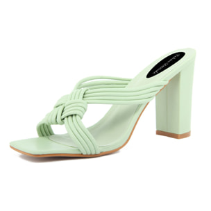 Sandalo con tacco Donna colore Verde