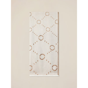 Oltre - Foulard con ricamo geometrico - Beige