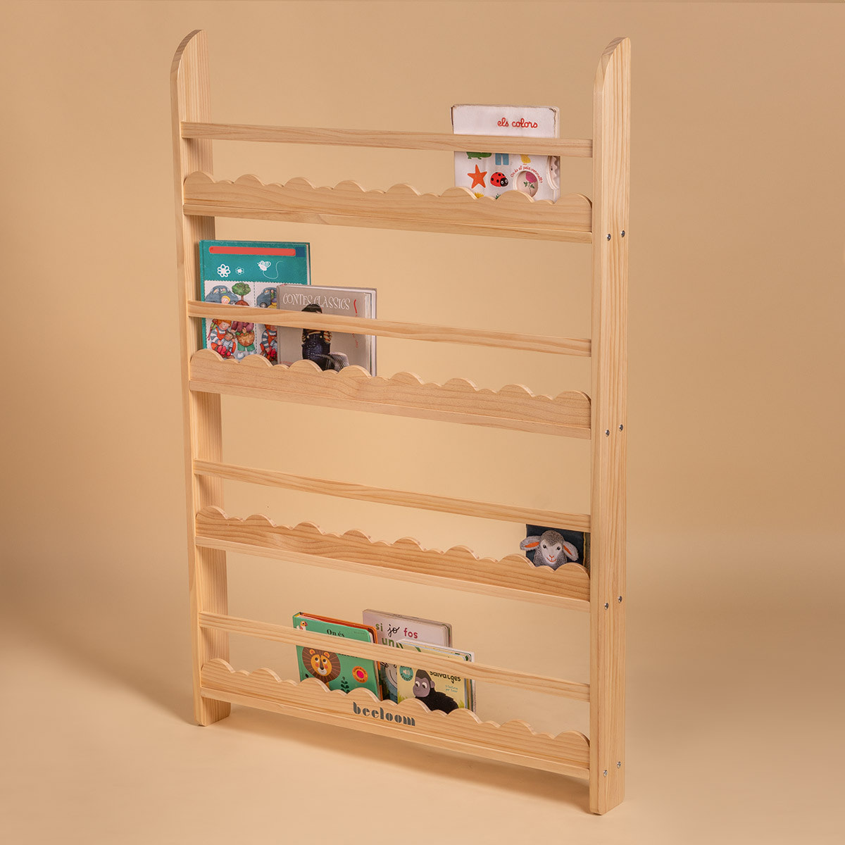 Estantería de madera STORY STAND Montessori para cuentos y libros infantiles