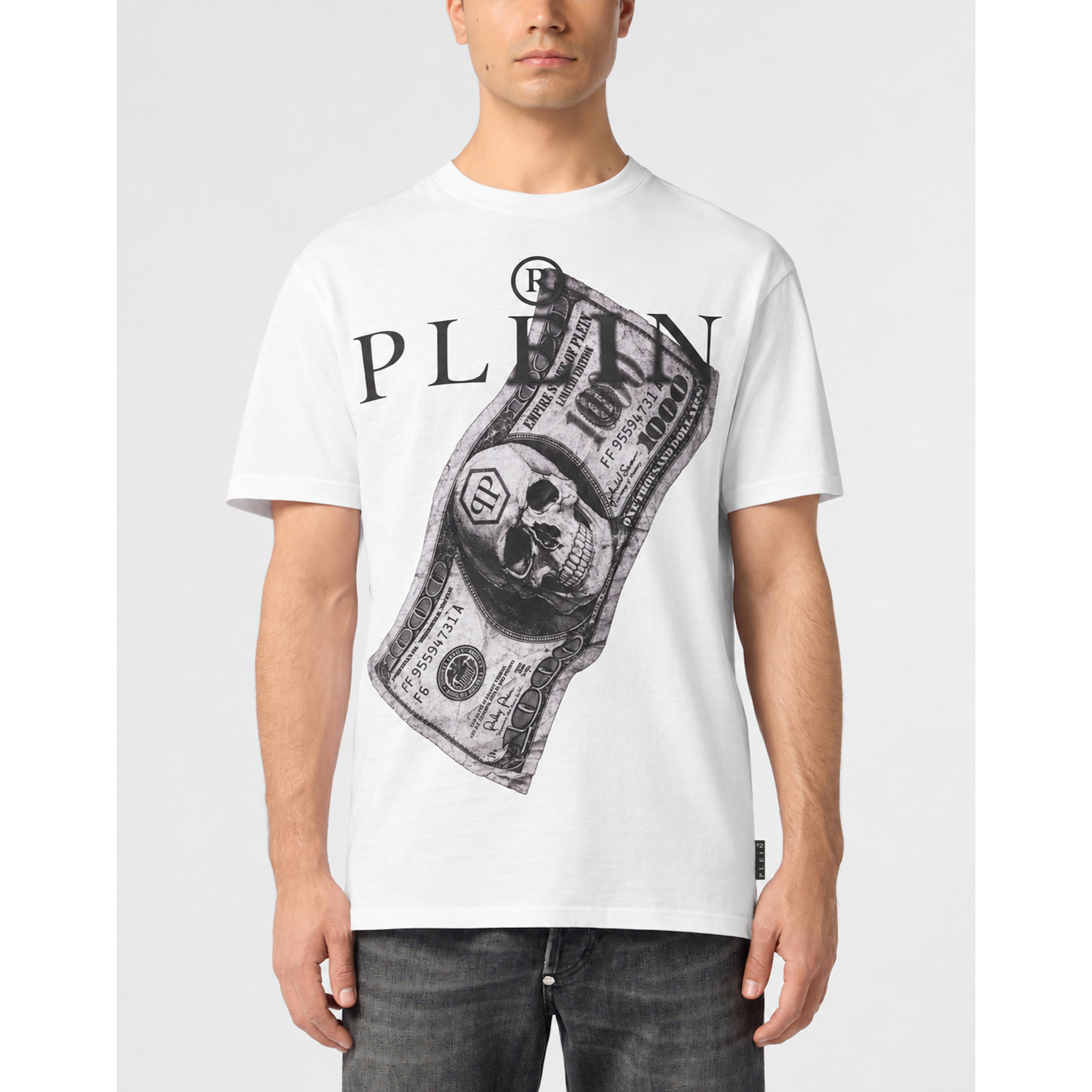 PHILIPP PLEIN Camiseta de cuello redondo y manga corta