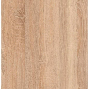 Armario de 2 puertas y 2 cajones en blanco artik y roble canadian 81,5x180 cm Low Cost Blanco Artik (Blanco Mate) - Roble Canadian