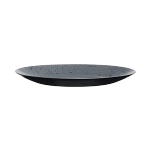 6 assiettes plates noires 25 cm Slate - Luminarc