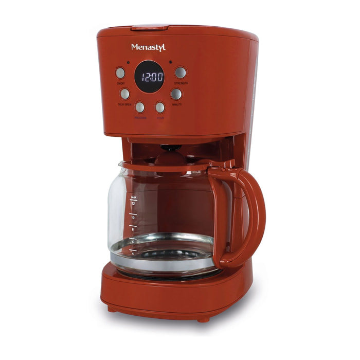 Cafetière electrique 1,5L brique RETRO