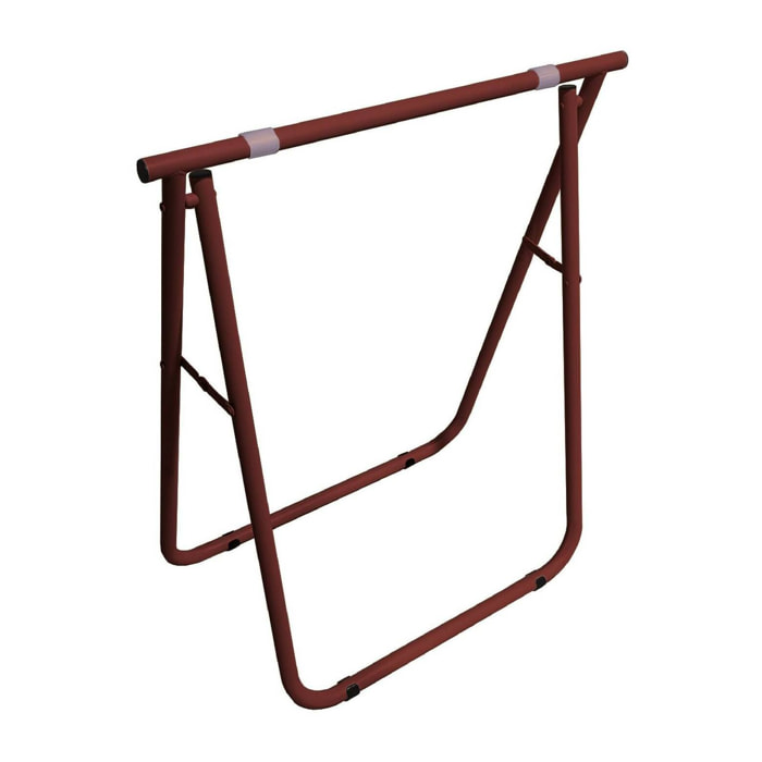 Cavalletto Osimo, Complemento d'arredo, Articolo decorativo, Accessorio d'arredo, 62x35 h75 cm, Rosso