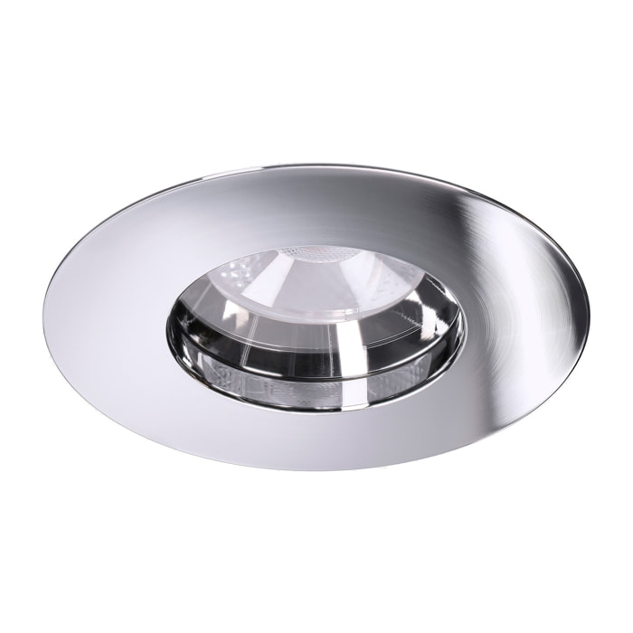LEDS·C4 Downlight Play IP65 Round Fixed 6.4W Blanco Neutro 4000K CRI 92 48.5º Cromo I, Iluminación Exterior