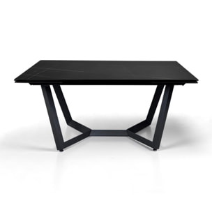 Tomasucci Table extensible LEO EVO MARBRE NOIR / GRIS