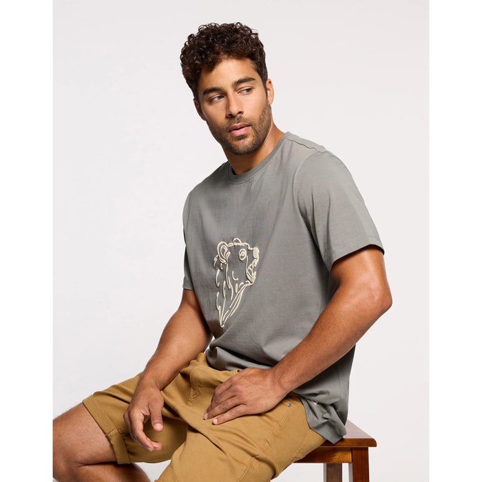 Camiseta Manga Corta Caqui - Beared