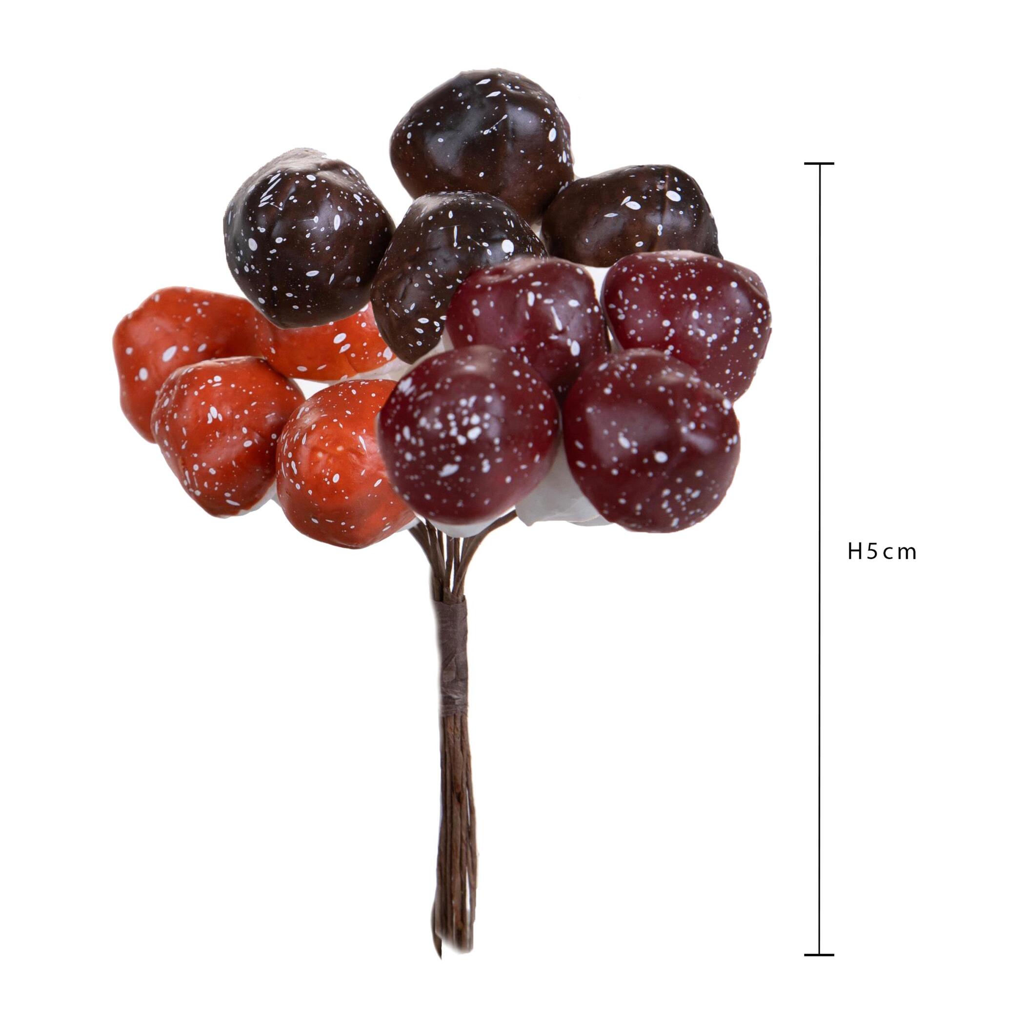 Pick funghetti - Pezzi 12 - 2,5xH5x2,5cm - Bianchi Dino SpA