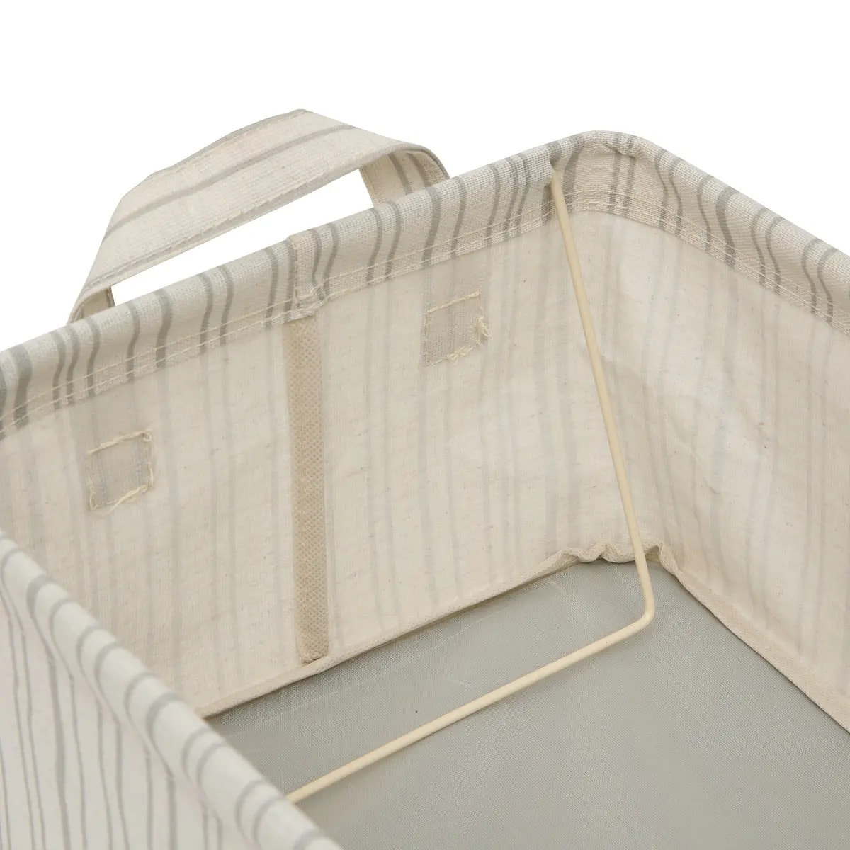 Panier de rangement Silnea rectangulaire 25,5x35cm beige