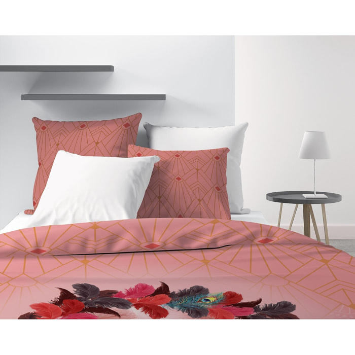 Parure Housse De Couette 3pcs avec Taies oreiller 100% coton 47fils Cancan Dream