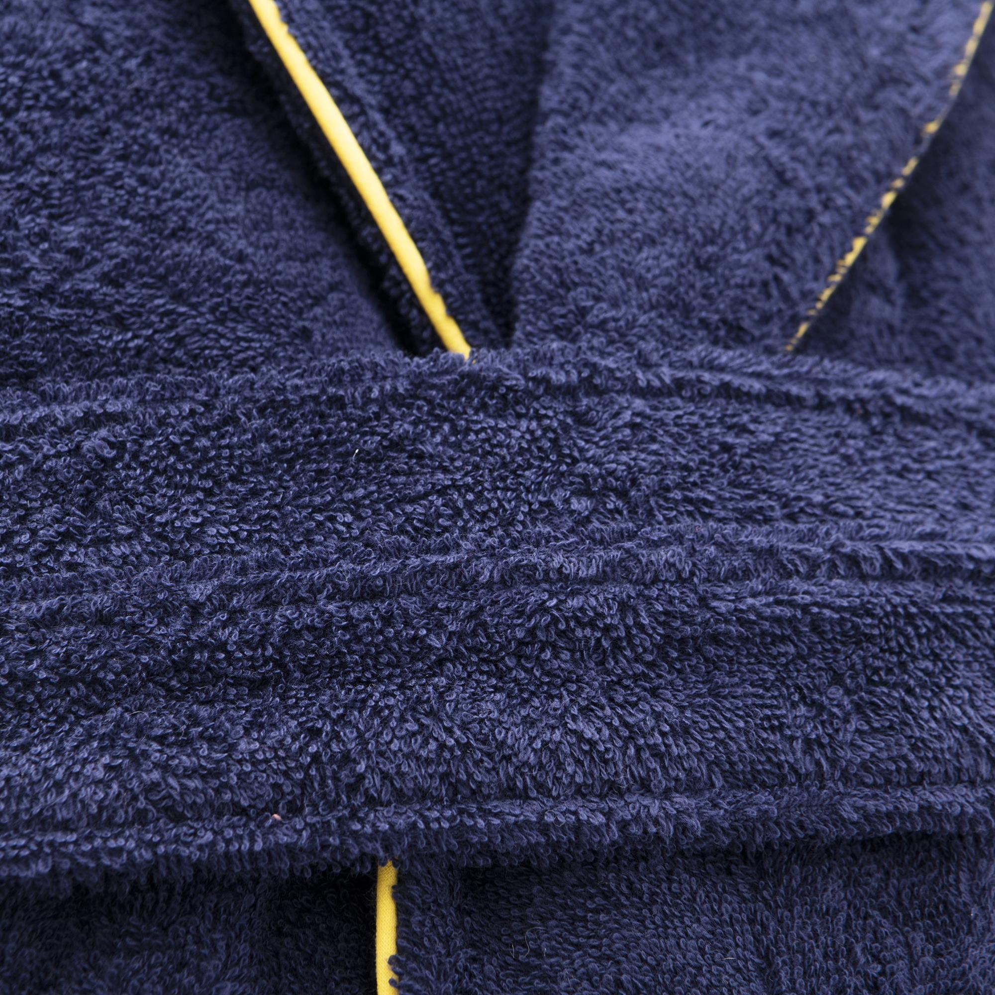 Albornoz s/m 420gsm 100% algodon c/ logo bordado azul marino core benetton