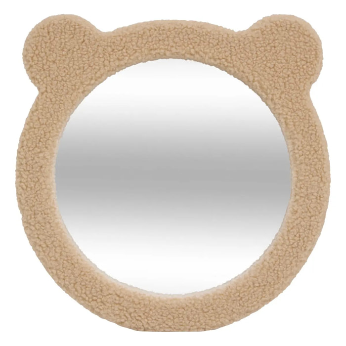 Miroir mural Beary marron 33,5x33,5cm