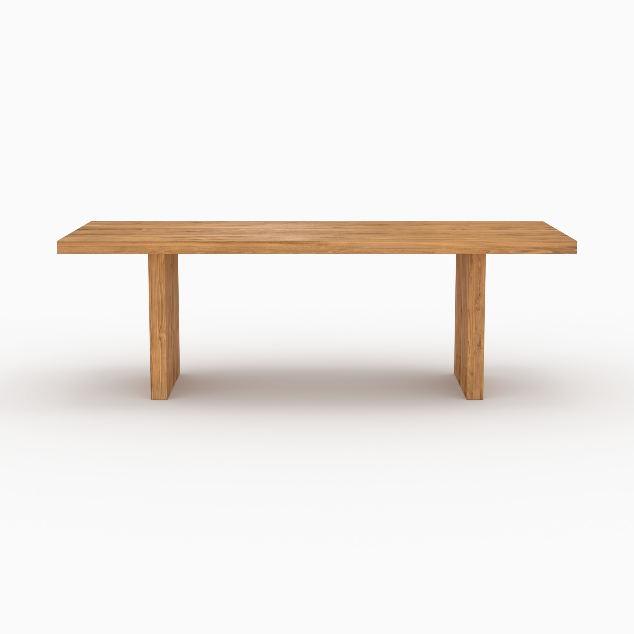 Table de jardin rectangulaire en bois de teck recyclé 10 personnes - Siam