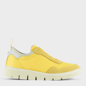 SLIP ON P05 DONNA IN NYLON E SUEDE GIALLO