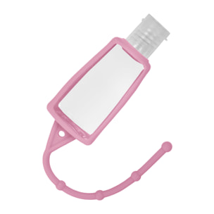 Portachiavi bottiglia igienizzante per mani alcol riempibile 30ml in silicone con pendente