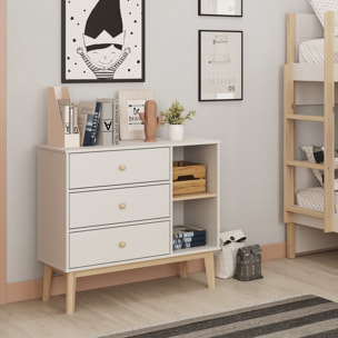 Commode enfant 3 tiroirs en bois - ELISE