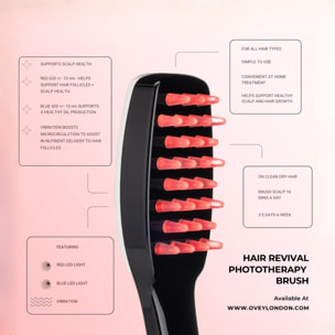 CEPILLO DE FOTOTERAPIA PARA LA REVITALIZACIÓN DEL CABELLO
