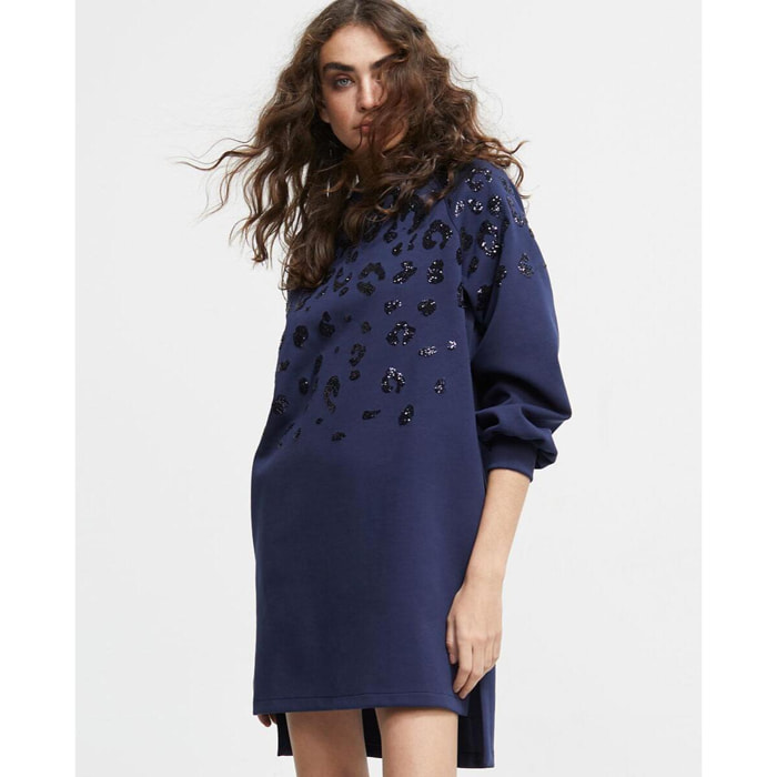 abito circolare con paillettes