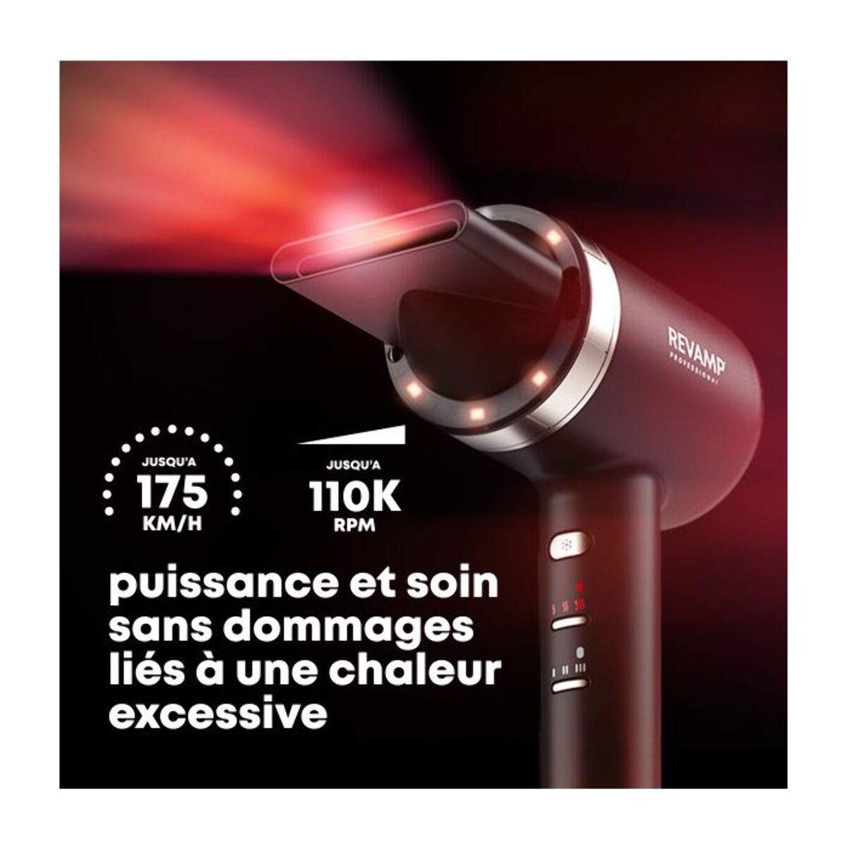 Sèche cheveux professionnel REVAMP Infrarouge Tri-Care DR-7250-EU